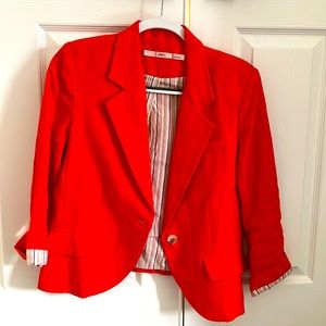 Adorable Orange/red Gibson Blazer